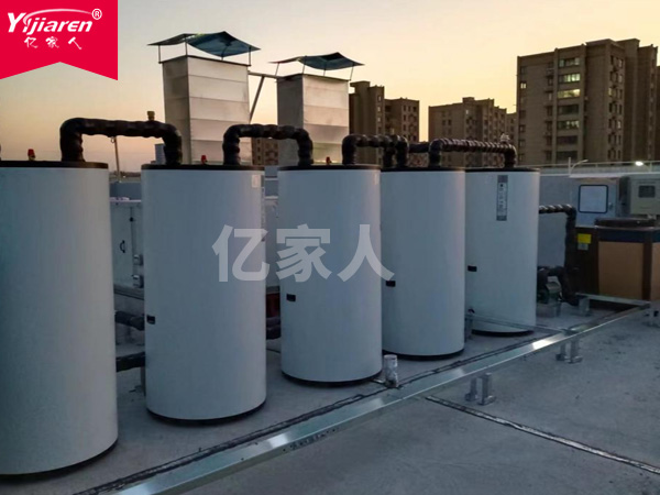 芜湖南陵县医院空气源闭式承压热泵热水系统竣工