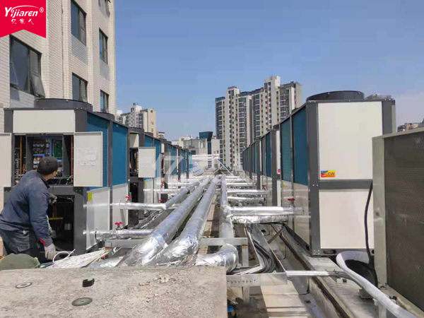 【空气能冷热双联供机组】应用在酒精工艺生产线
