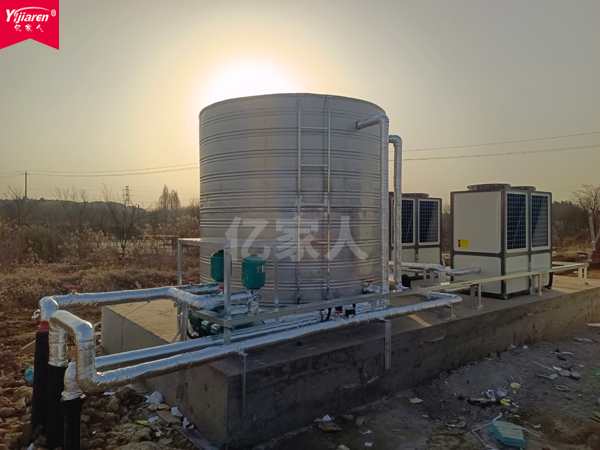 【高温空气能热泵】凝土搅拌站新型加热水设备
