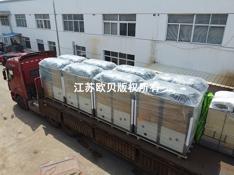 8台空气能热泵发货，助力舟山农业大棚绿色恒温节能改造