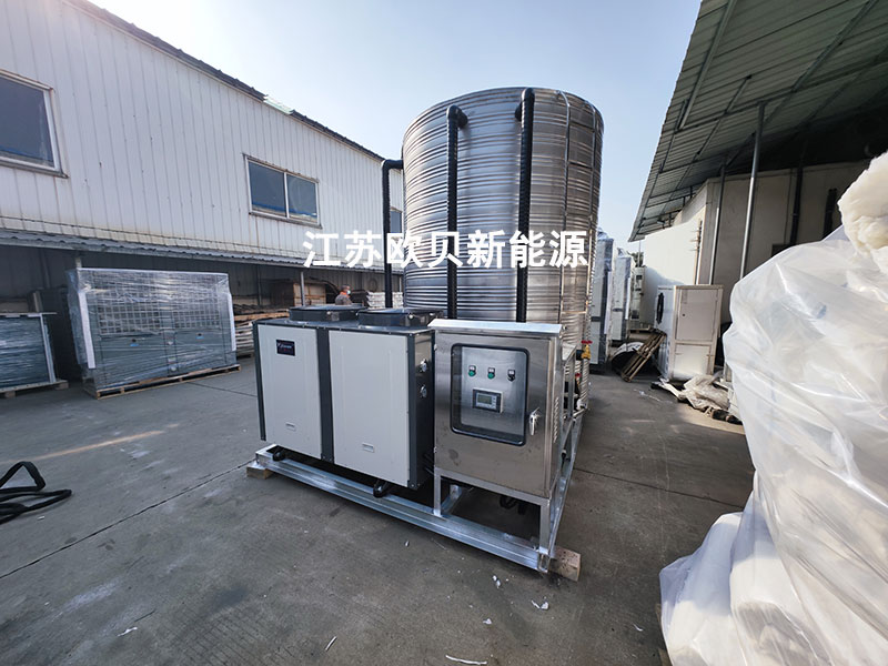 25台空气能热水器一体机安装到供水48小时搞定